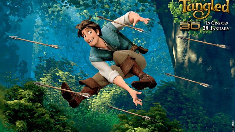 Animated Man in Forest