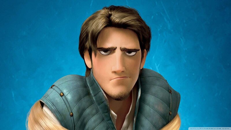 Animated Man with Brown Hair — Blue