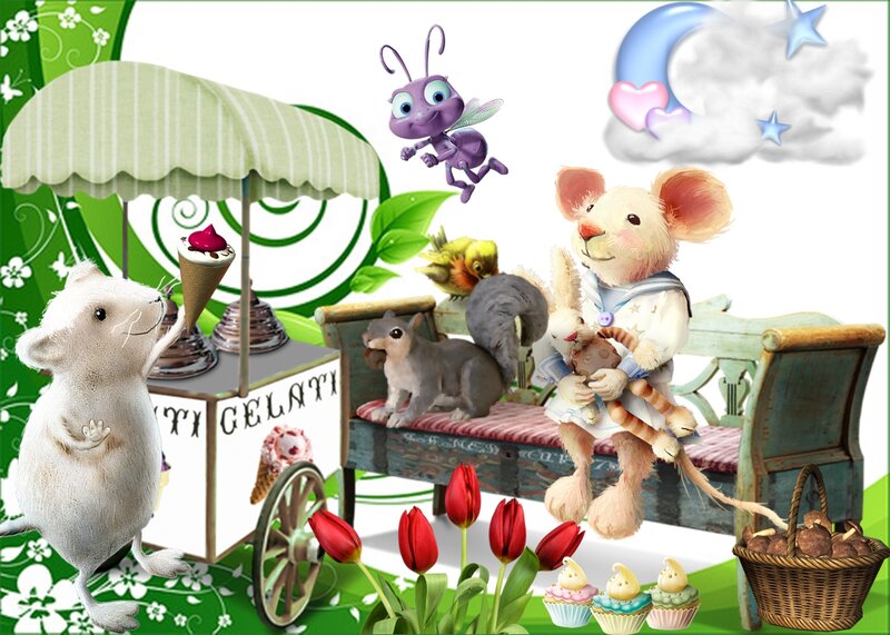 Animated Mice and Squirrel