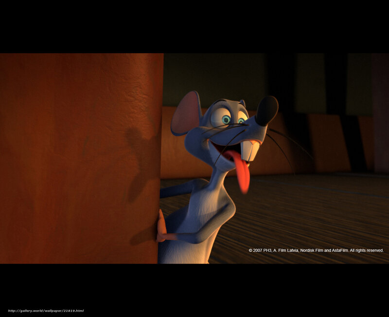 animated mouse character peeking