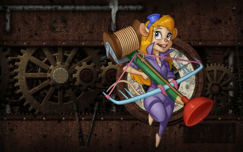 Animated Mouse Character — Purple, Adventurous