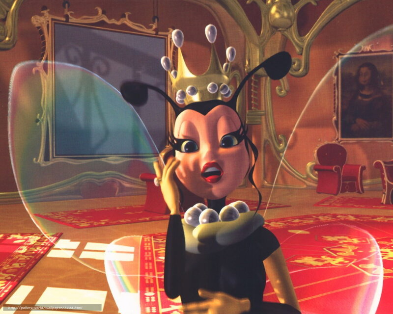 Animated queen bee character