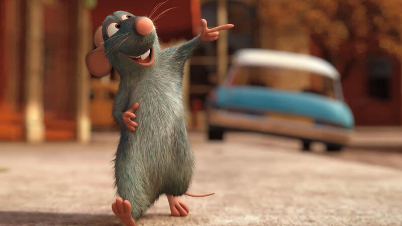 Animated Rat Character — Blue, Cheerful