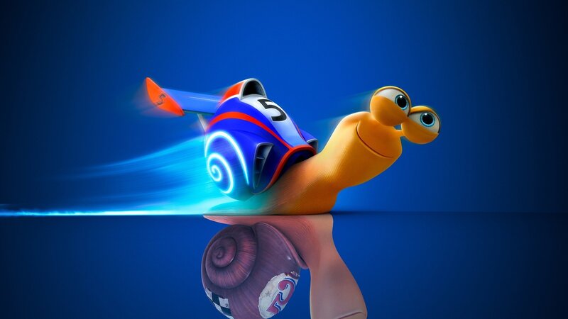 Animated Snail Racer — Blue, Dynamic