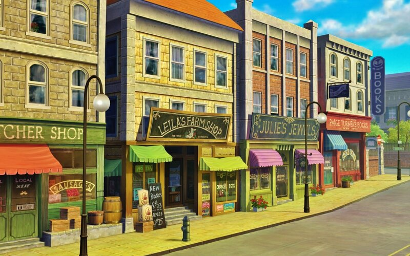 Animated Town Street