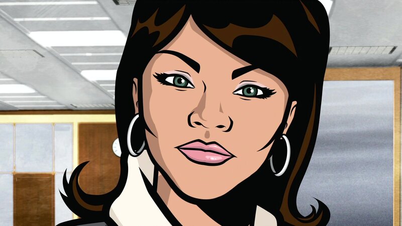 animated woman in office