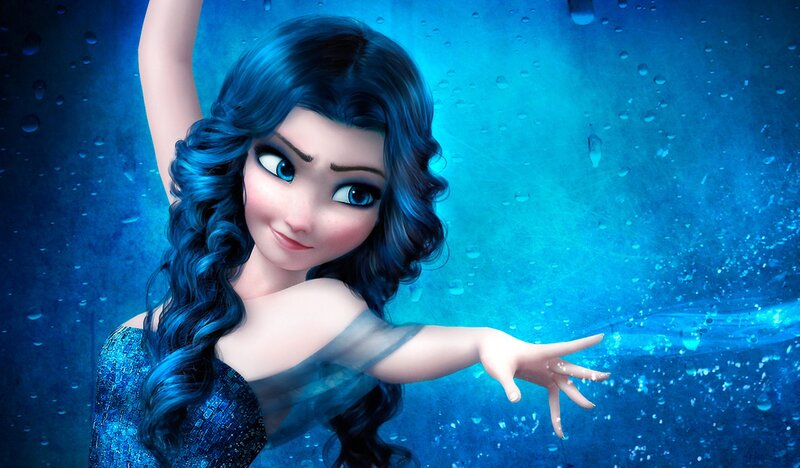 Animated Woman Underwater