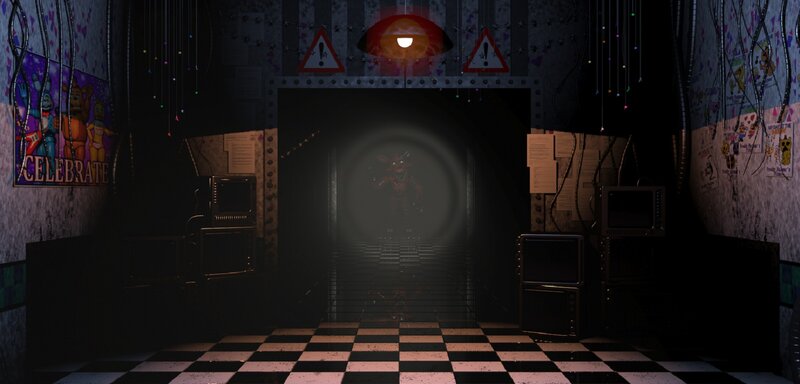 Animatronic Figure in Hallway