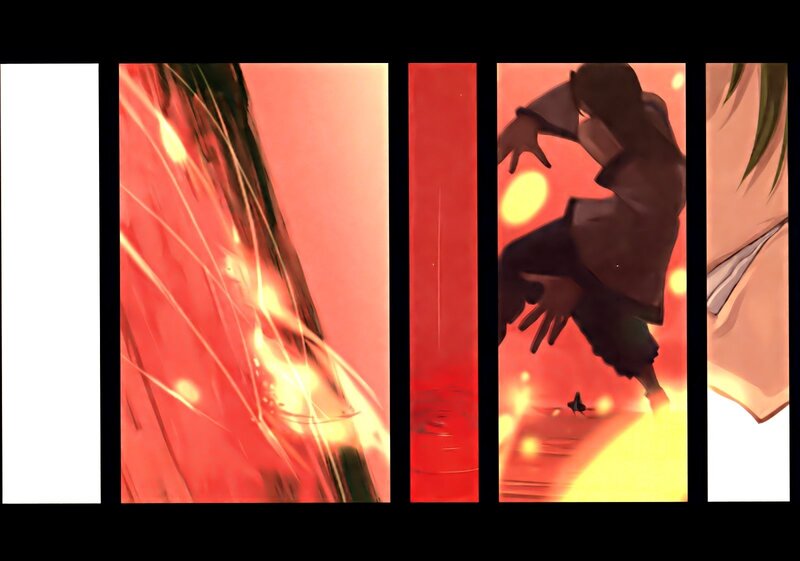 anime action sequence panels