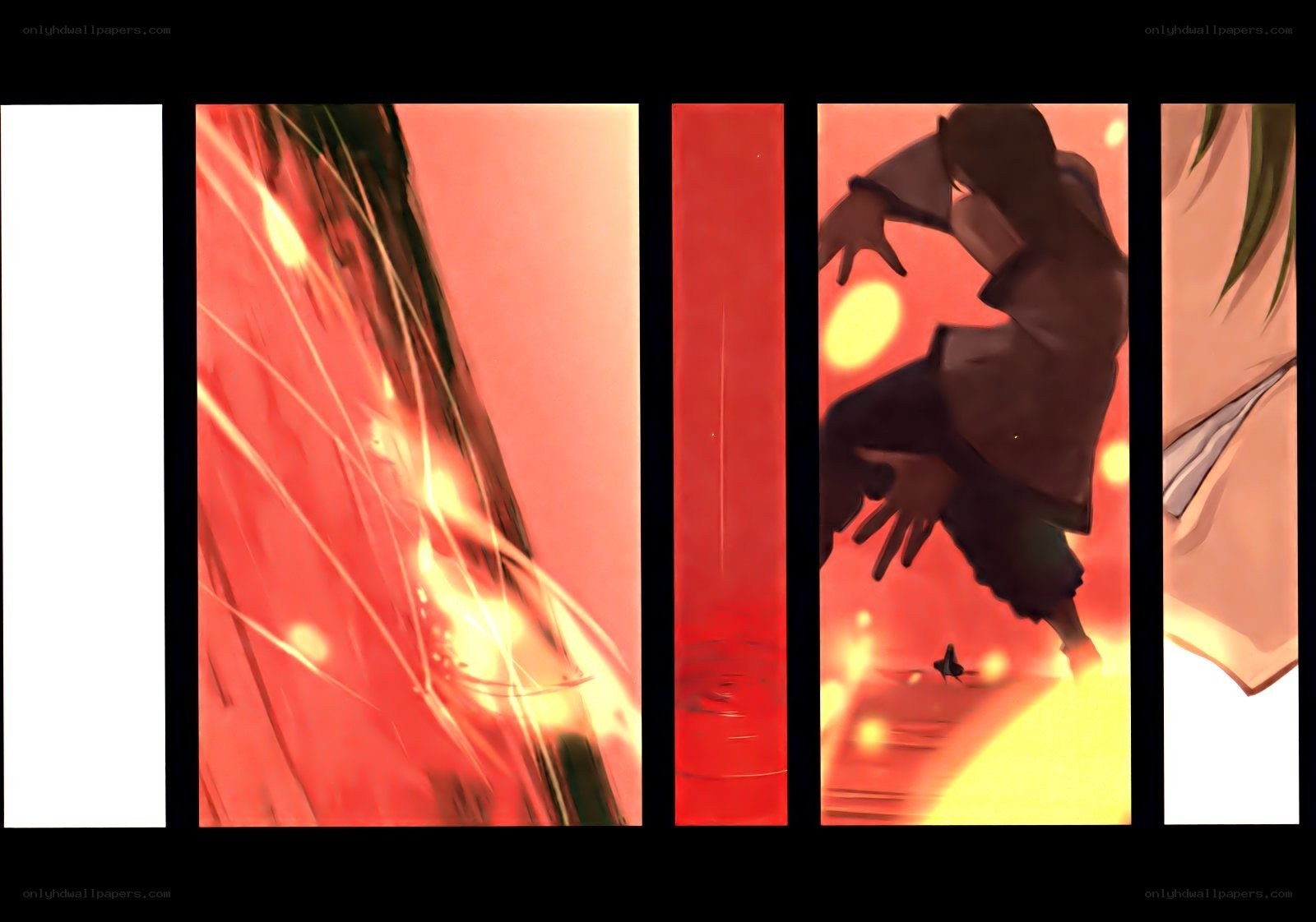 anime action sequence panels