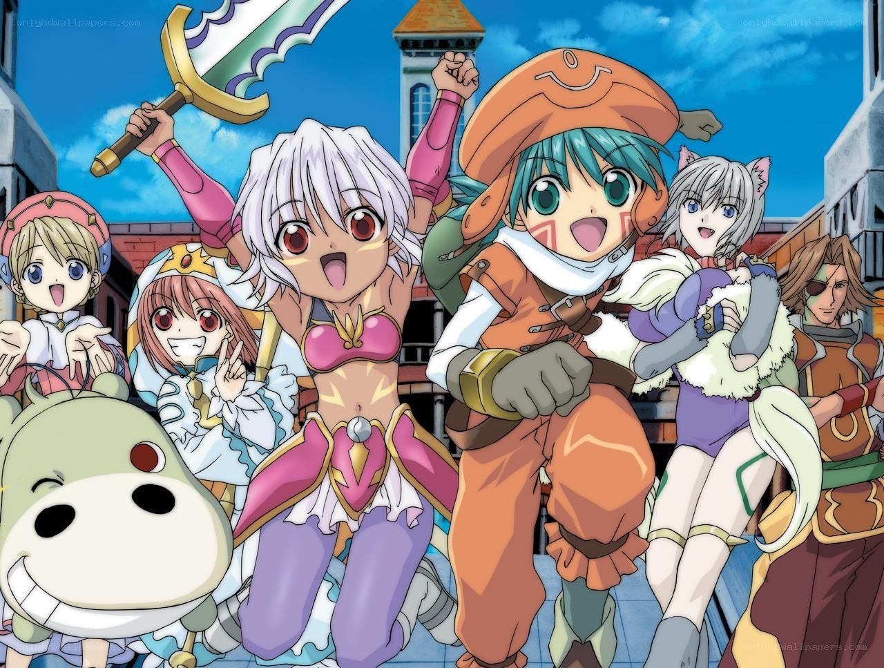 anime adventure group portrait