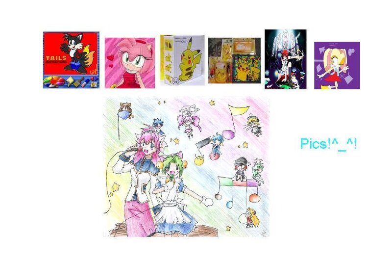 anime and cartoon character collage