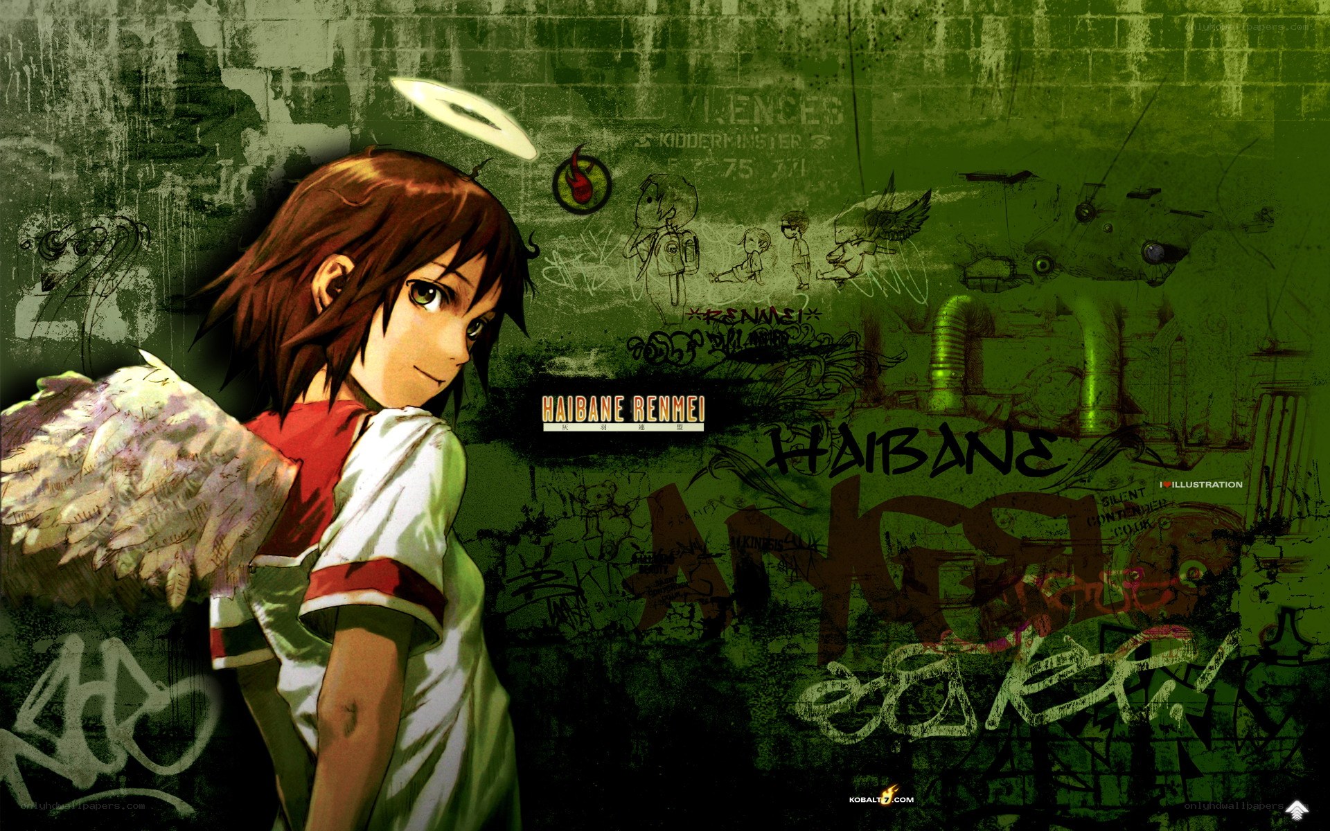 Anime angel character wallpaper