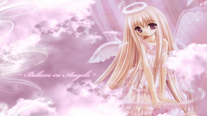 Anime Angel Girl — Pink, Serene