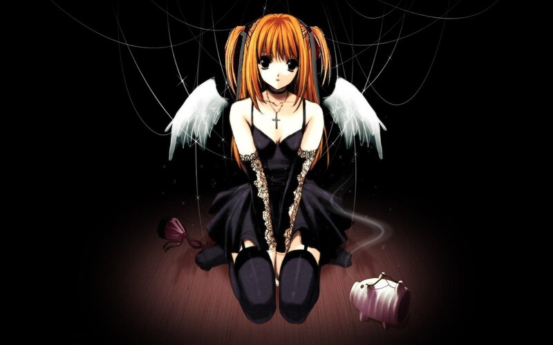 anime angel girl with wings