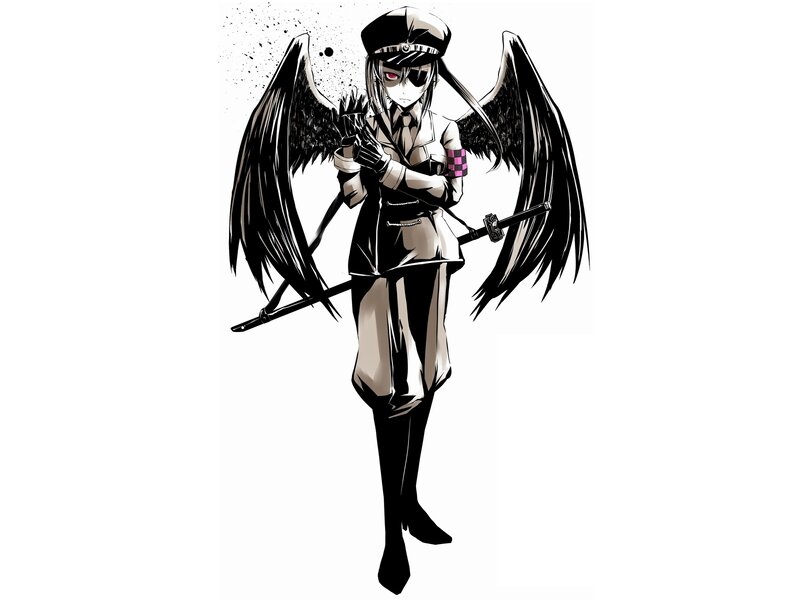 anime angel soldier character