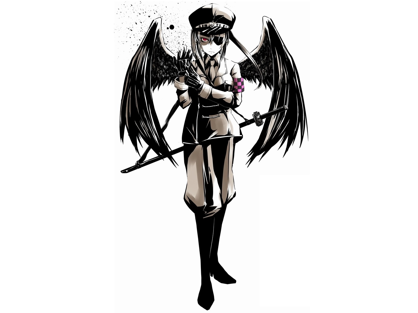 anime angel soldier character