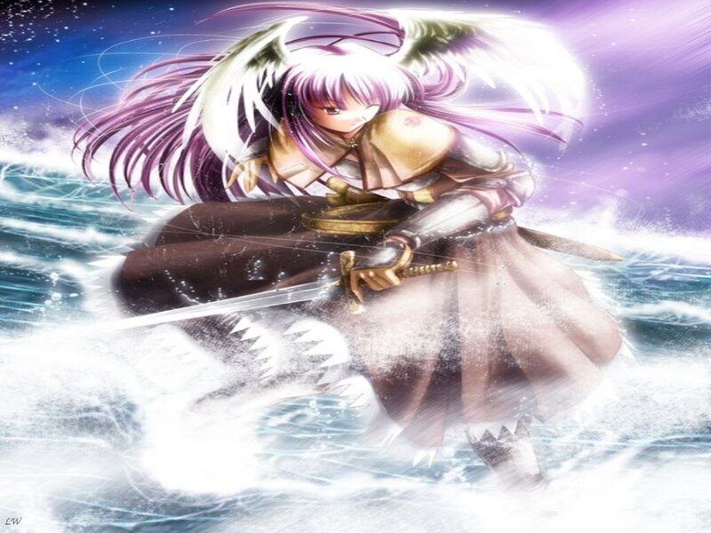 Anime Angel Warrior — Purple