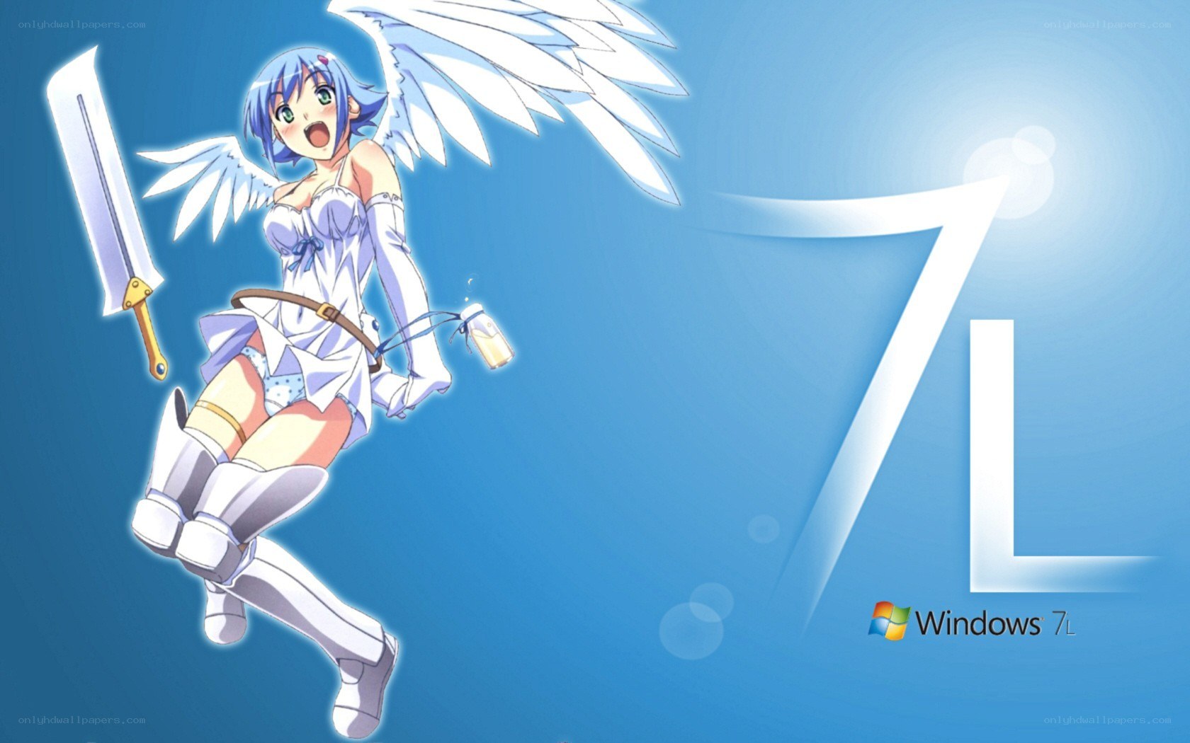 anime angel with sword