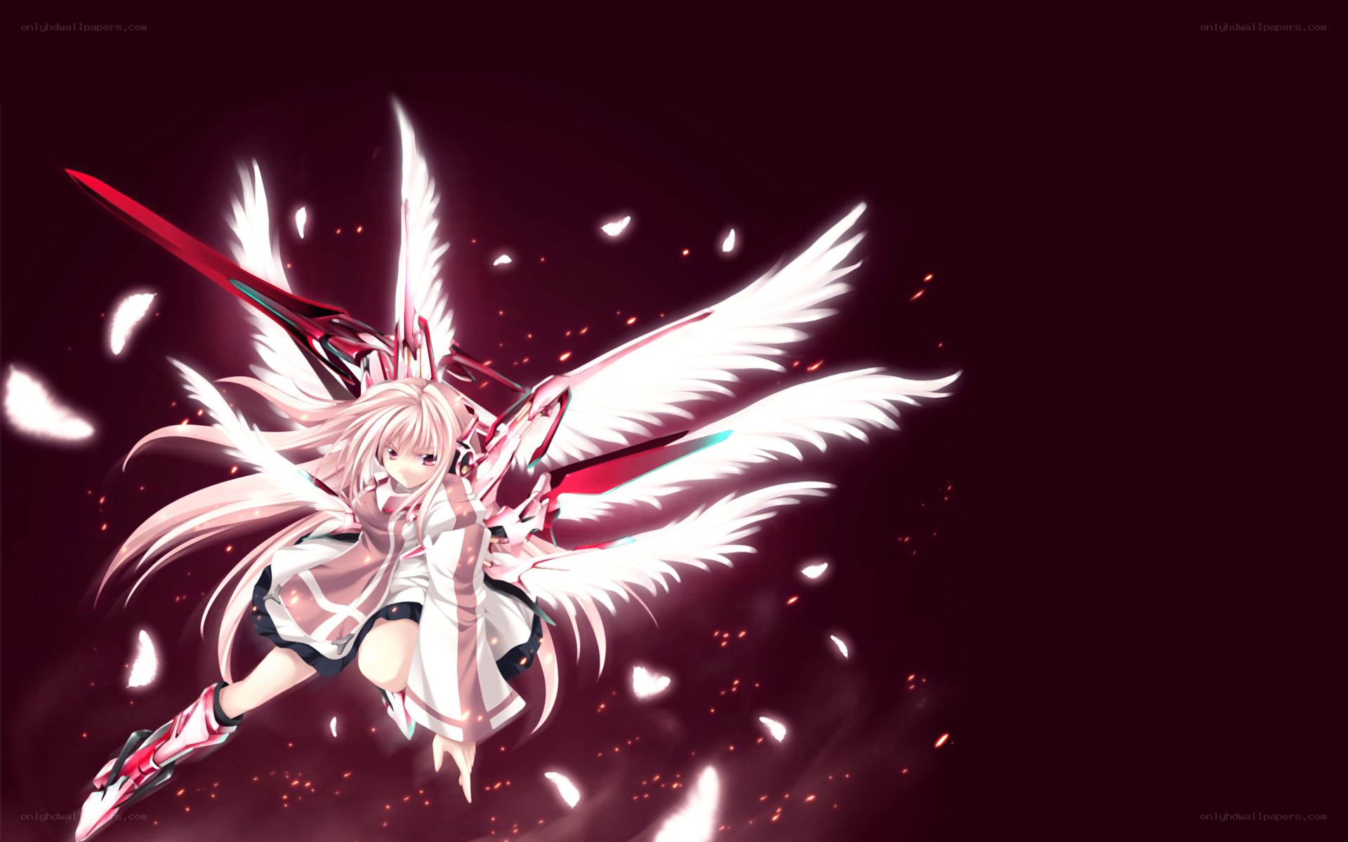 anime angel with sword