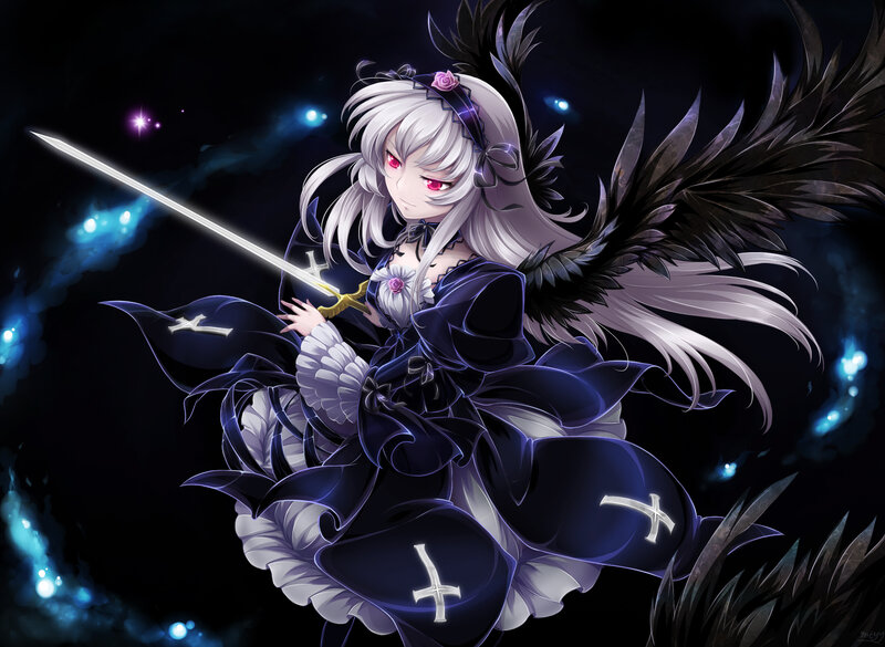 anime angel with sword