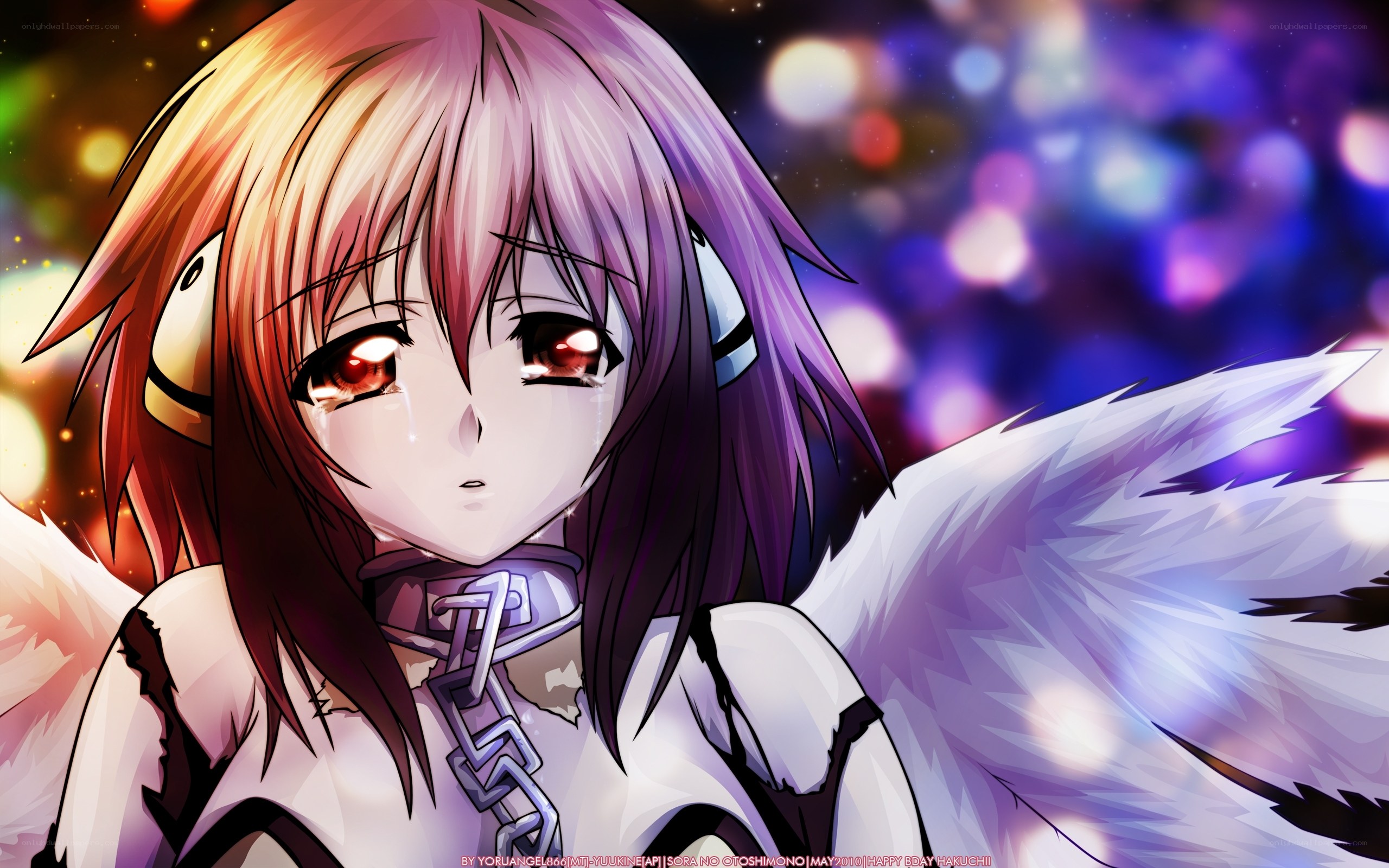 anime angel with tears
