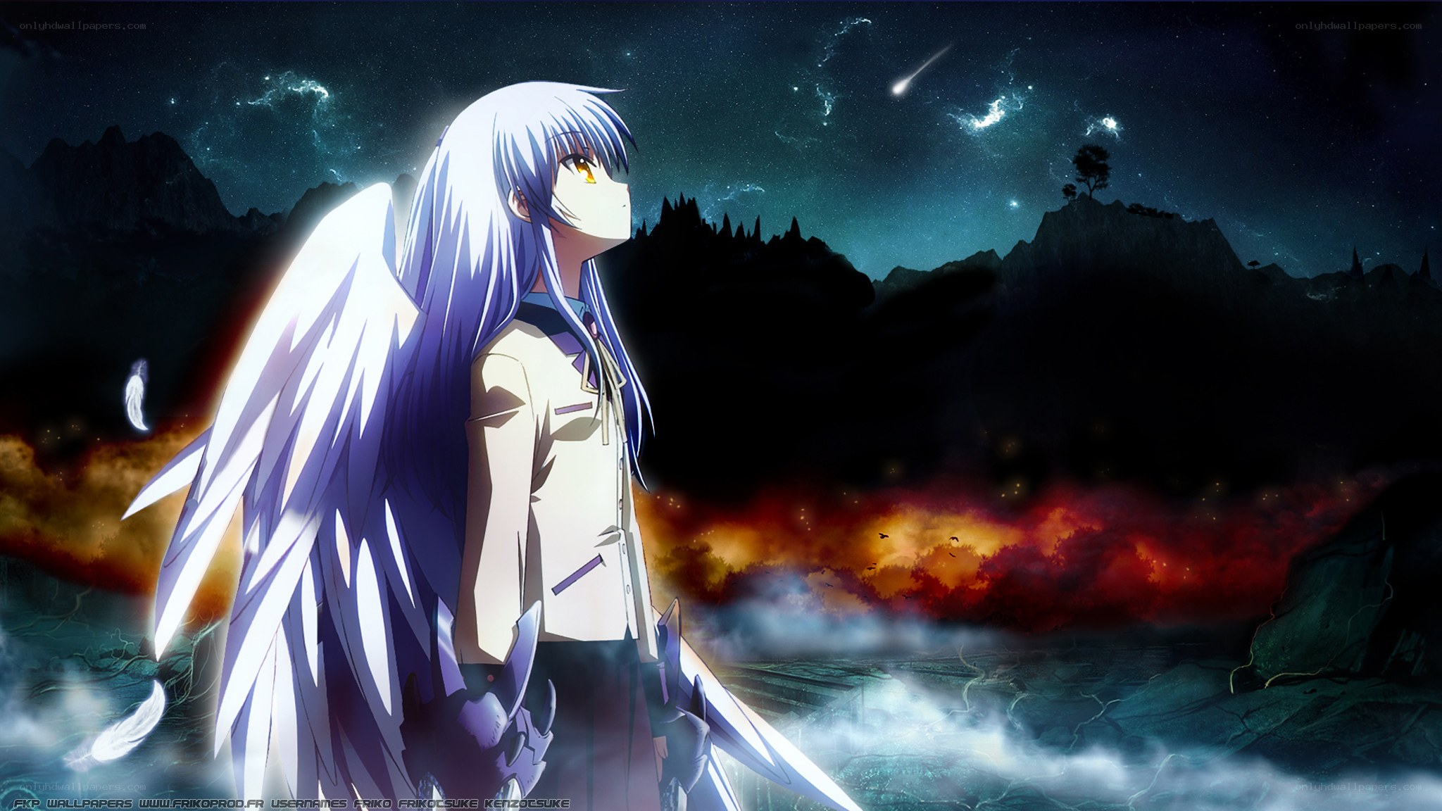 anime angel with wings