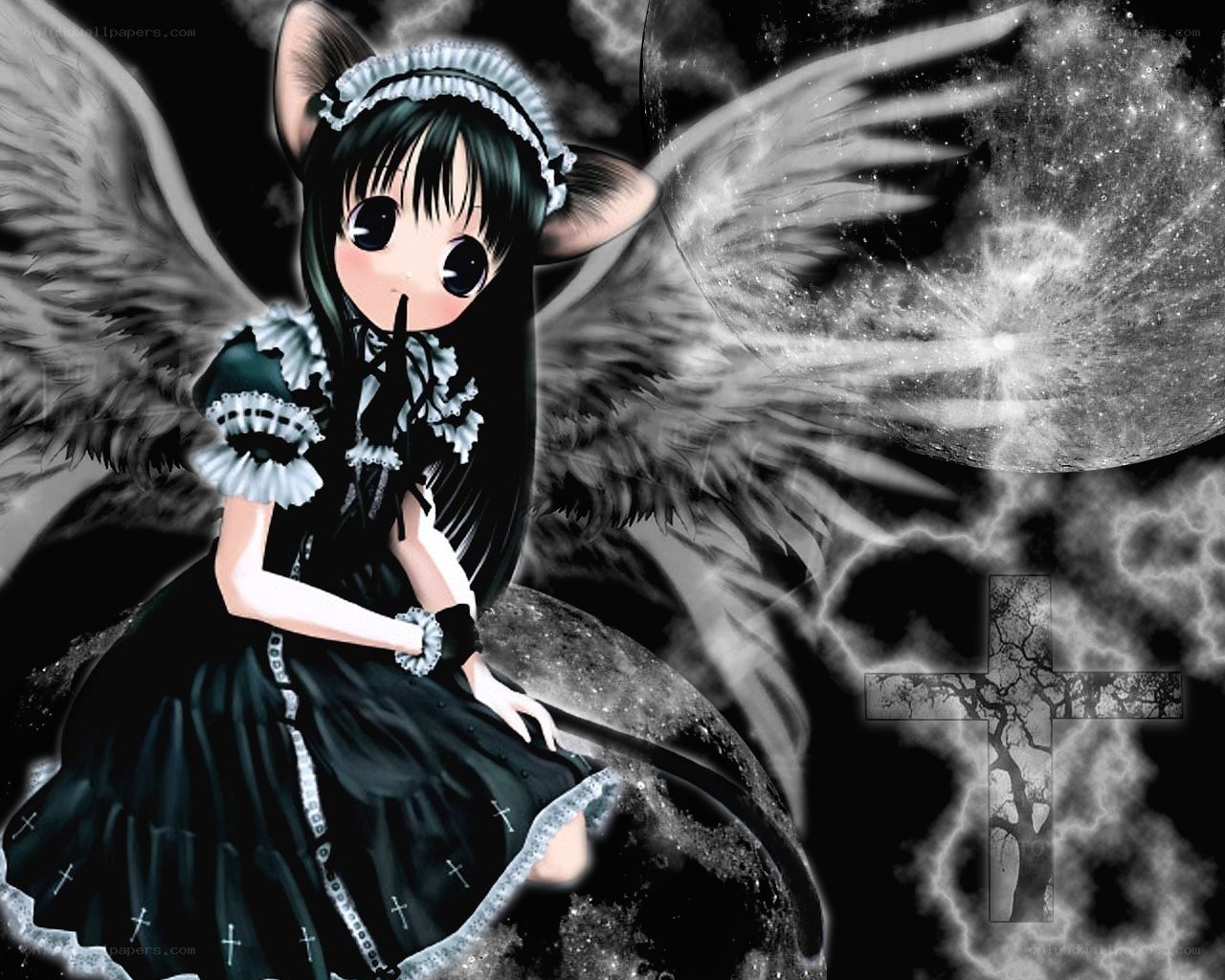 anime angel with wings