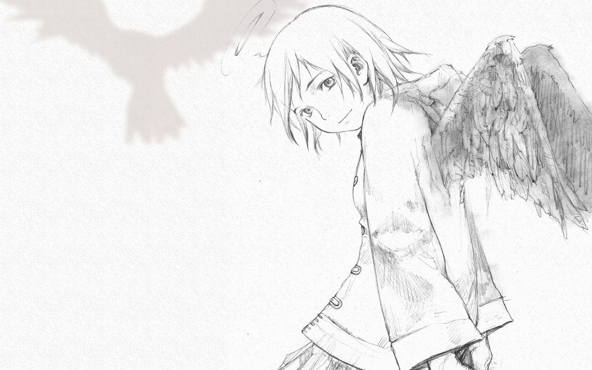 anime angel with wings