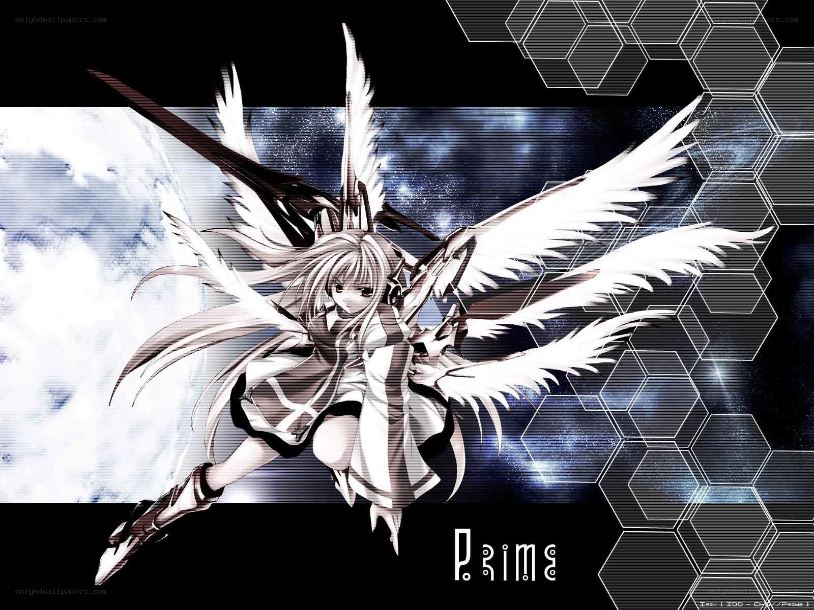 anime angel with wings