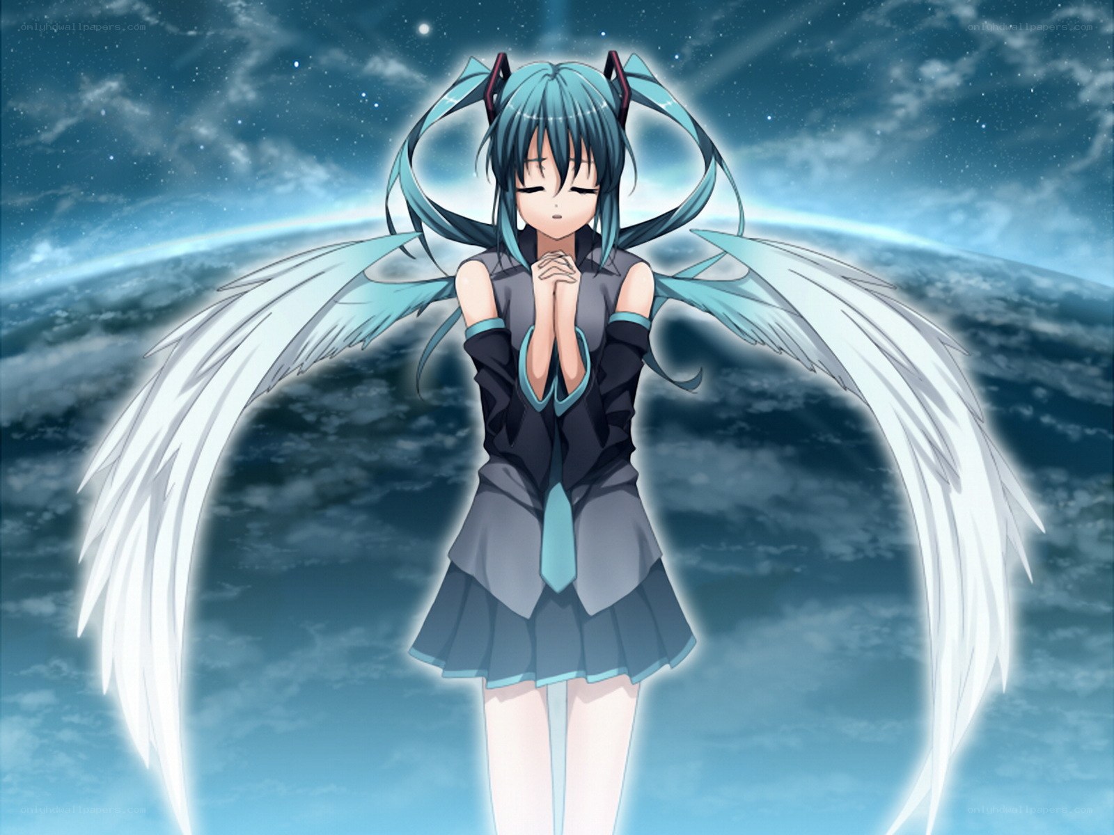 anime angel with wings