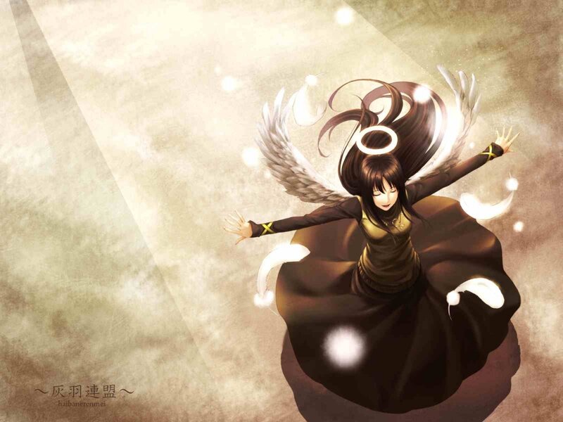 Anime Angel with Wings — Brown