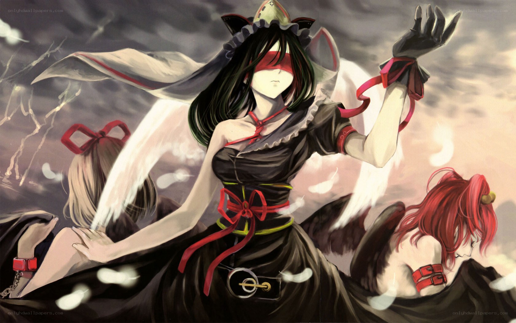 Anime angels in a storm