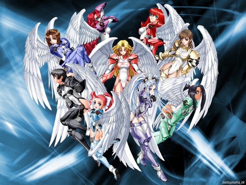 Anime angels with wings