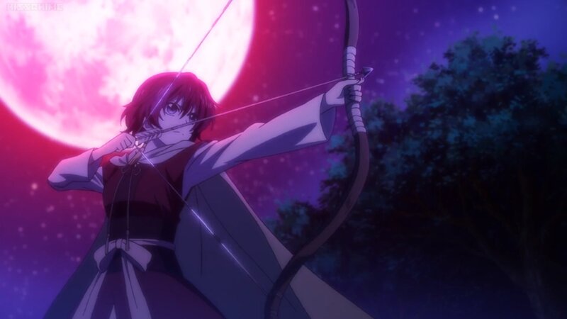 Anime Archer Aiming Bow — Purple