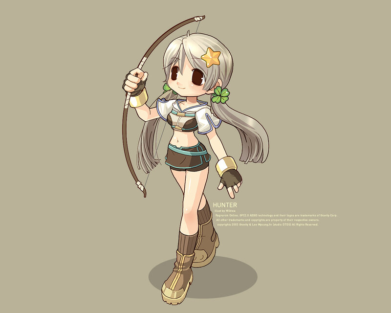 Anime archer character art