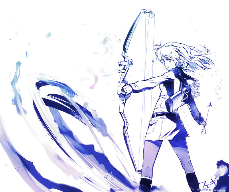 Anime Archer Character — Blue
