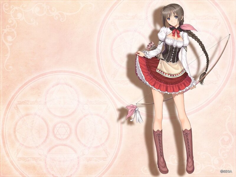 anime archer girl character
