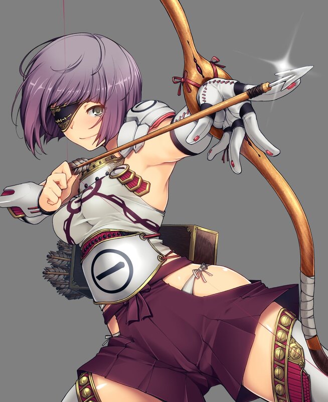 Anime Archer Girl — Purple, Action