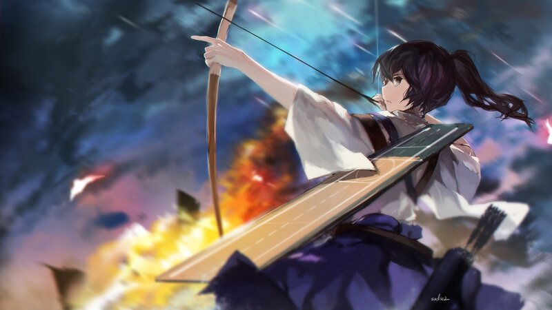 Anime Archer in Battle — Blue