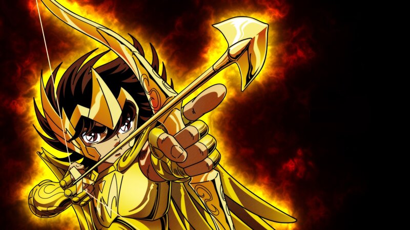 Anime Archer in Golden Armor