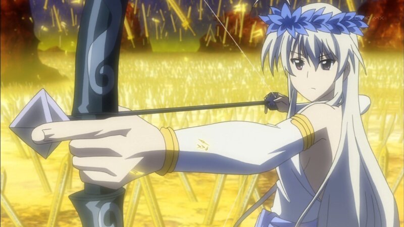 anime archer in golden field