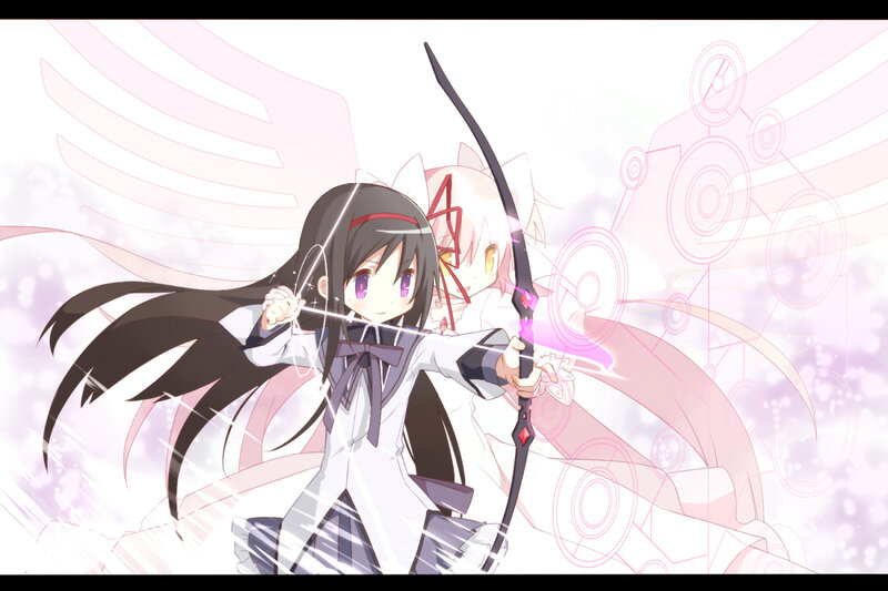 Anime archer with bow