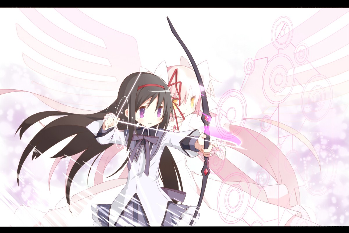 Anime archer with bow