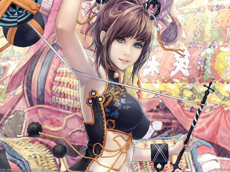 anime archer with bow
