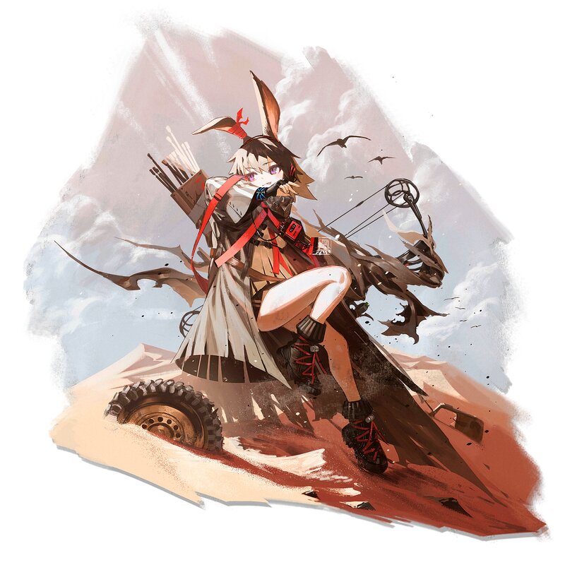 Anime Archer with Bow — Brown