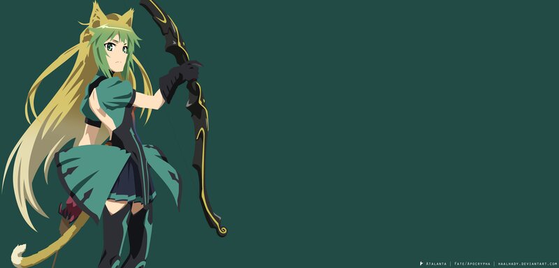 Anime Archer with Cat Ears — Green