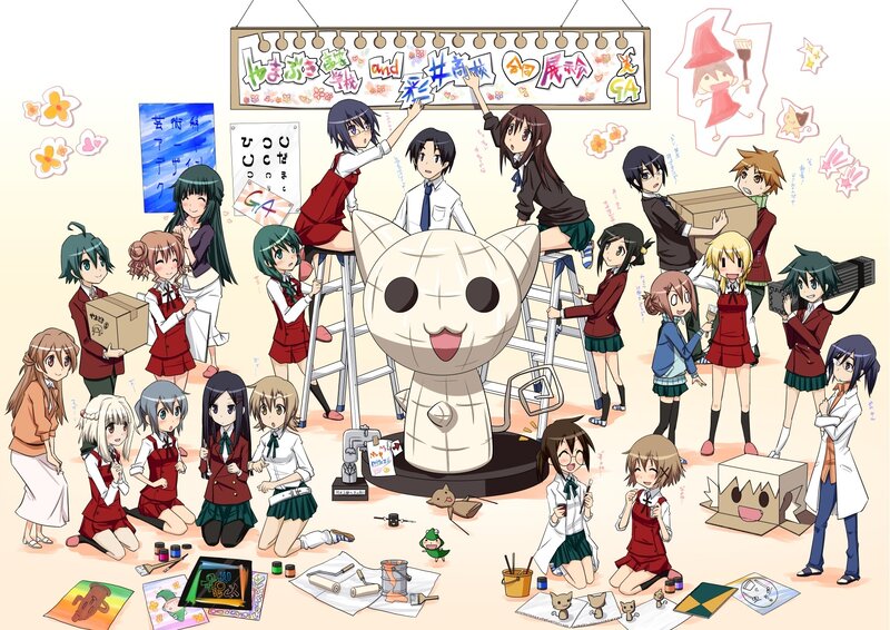 Anime art club gathering