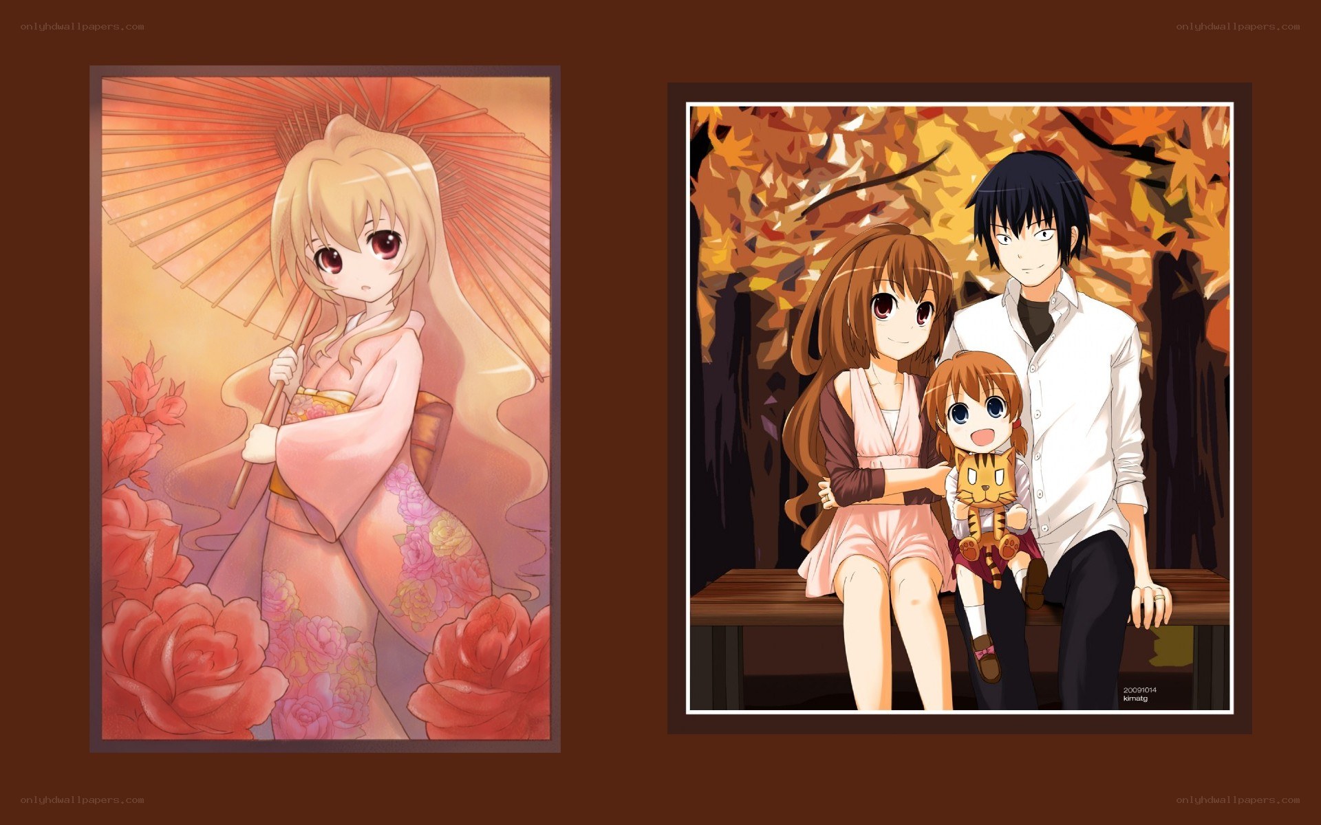Anime art of two scenes