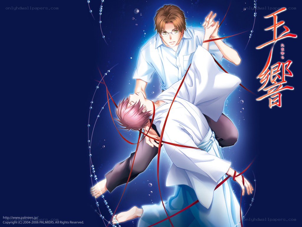 Anime art with two male characters